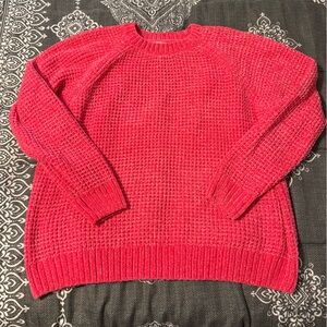 Arula Cozy Bright Pink Knit Sweater